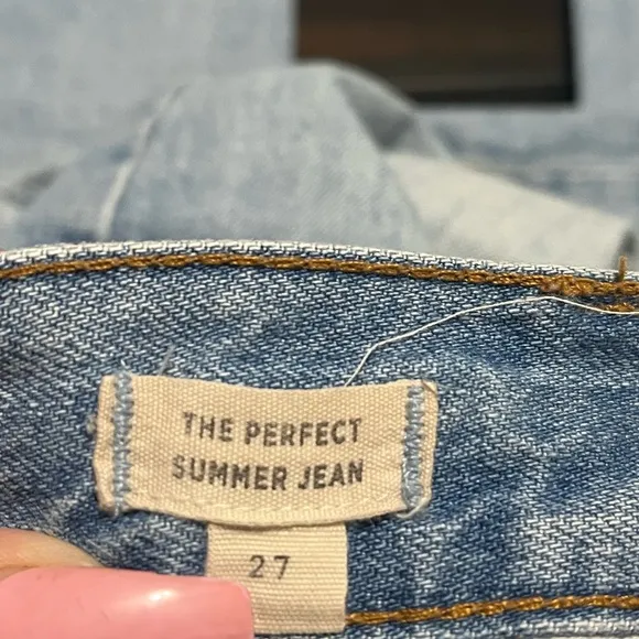 - Madewell The Perfect Summer Jeans Cropped Size 27