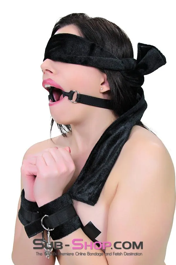 0806M      Locking 2” Wide Black Silicone Comfort Ring Gag