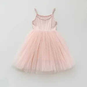 2023 Summer Baby Girls Slip Dress Mesh   Elastic Cotton Cloth Fashion Solid Color Children Casual Skirts 6M-6Y Kids Wear Clothes