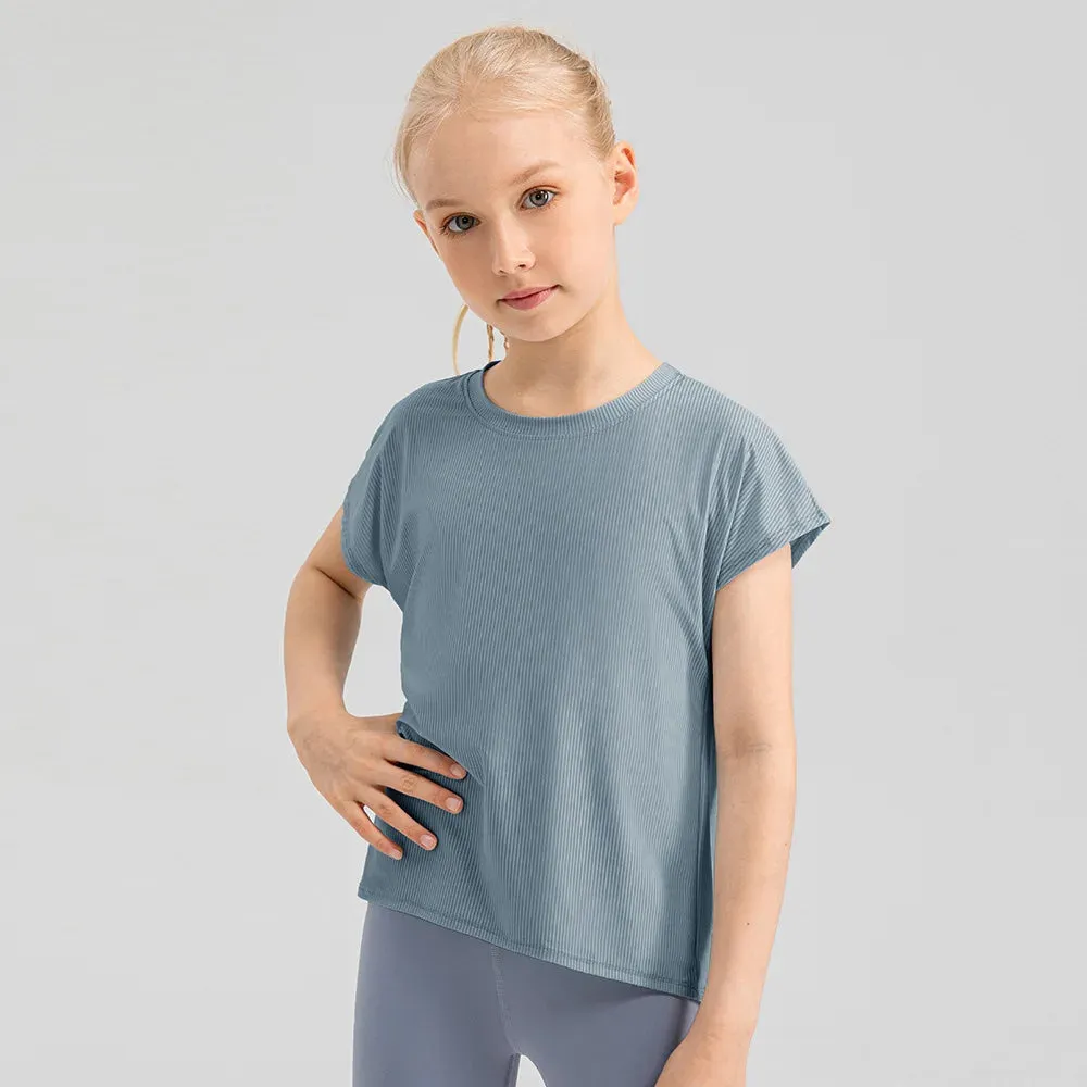 4 Colors Girls Quick Dry Breathable Stretch Shirt