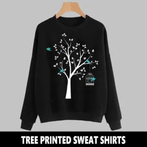 Ace BLACK TREE PRINTED SWEAT SHIRT