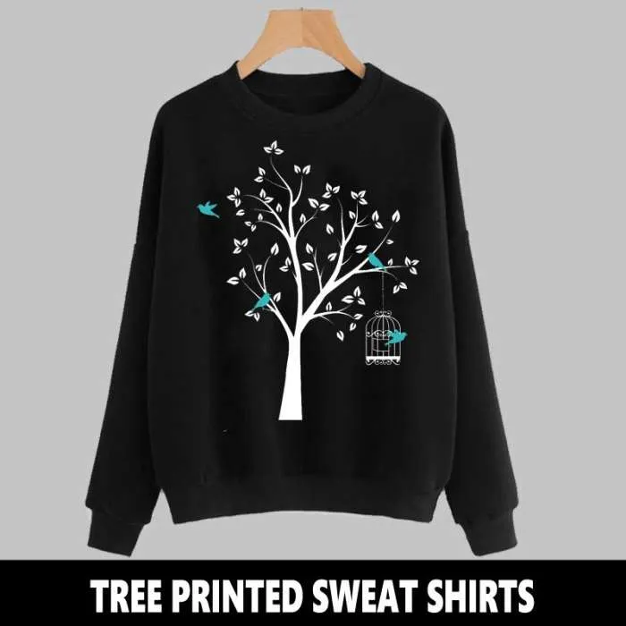 Ace BLACK TREE PRINTED SWEAT SHIRT