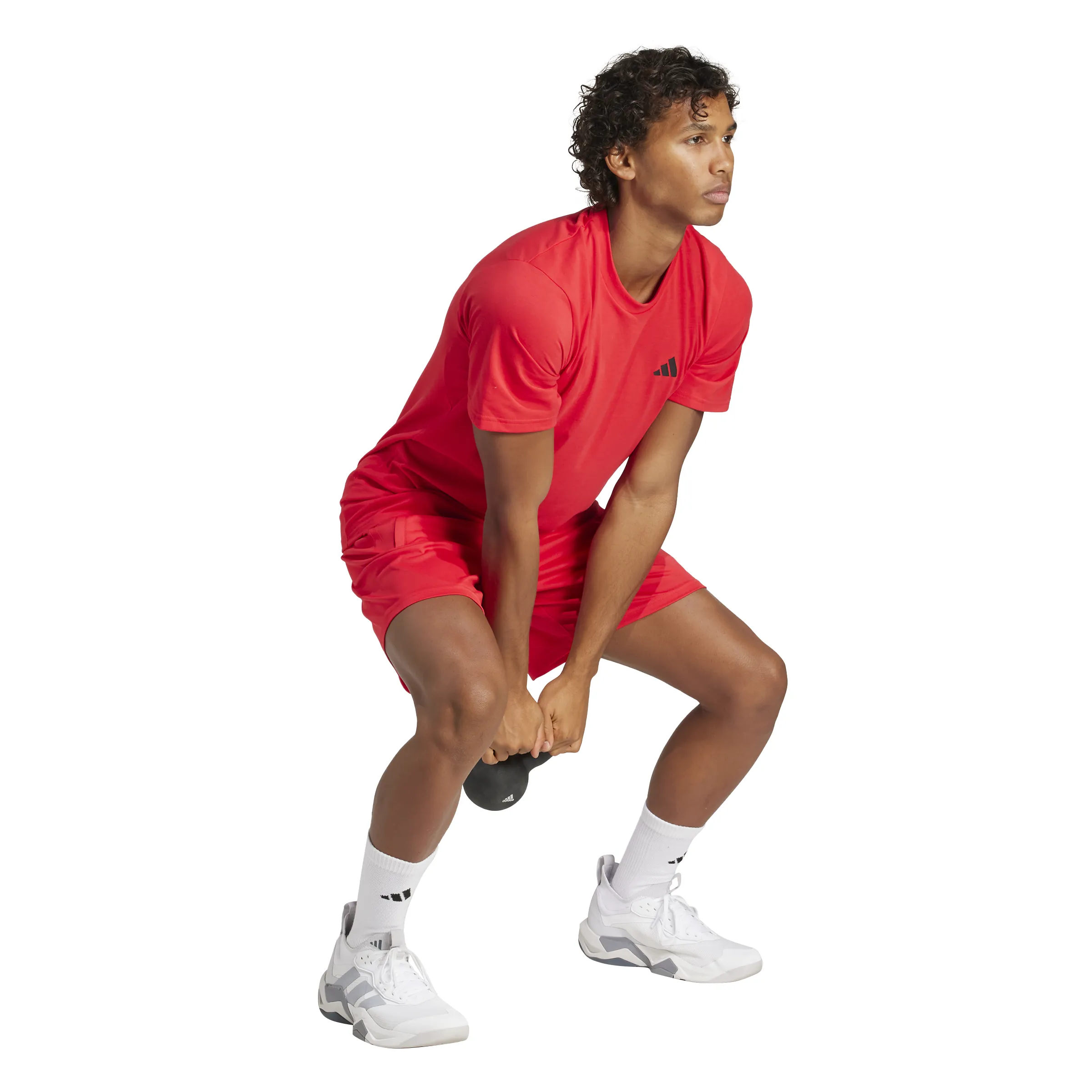 Adidas Mens Train Essentials Feelready Training T-Shirt - Pure Ruby