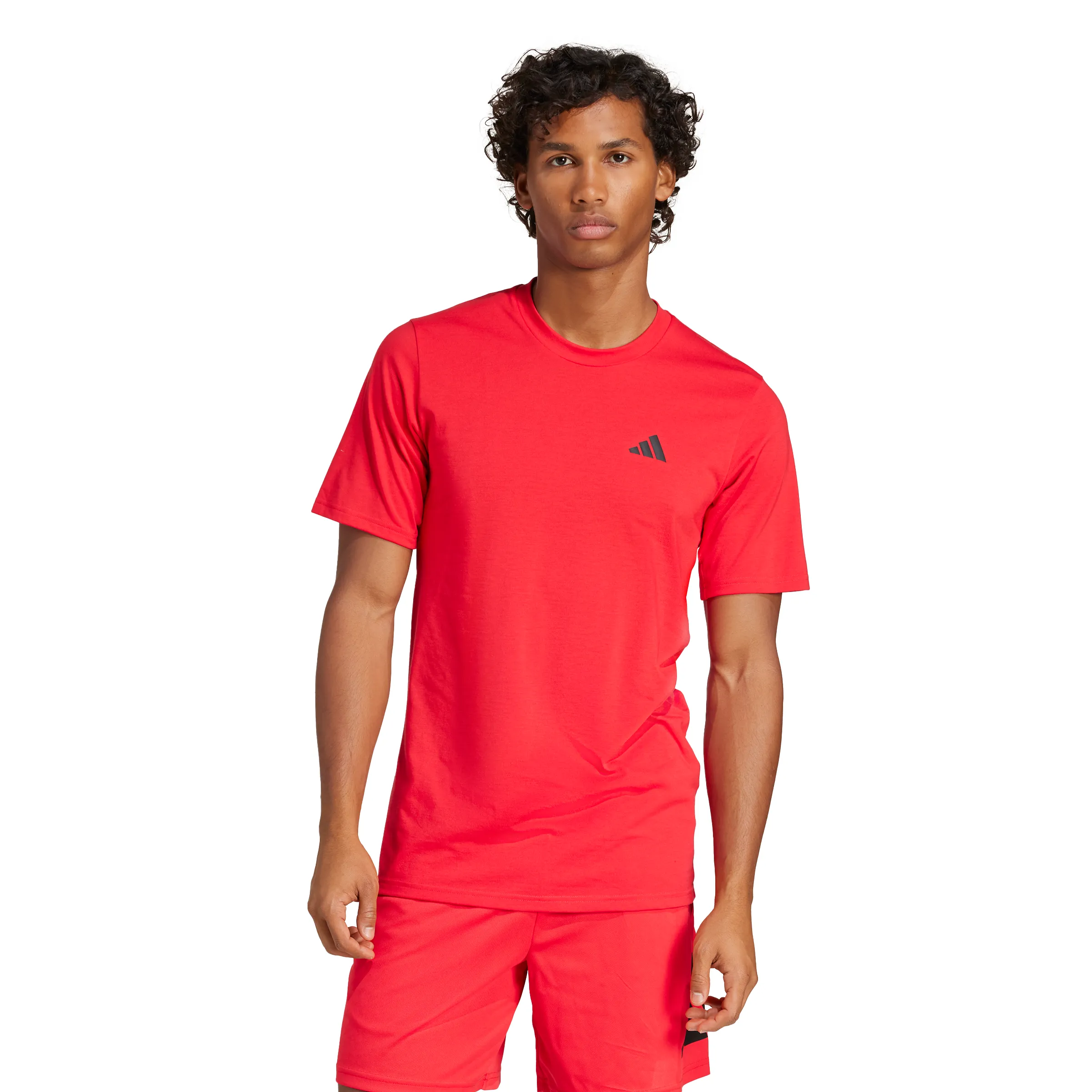 Adidas Mens Train Essentials Feelready Training T-Shirt - Pure Ruby