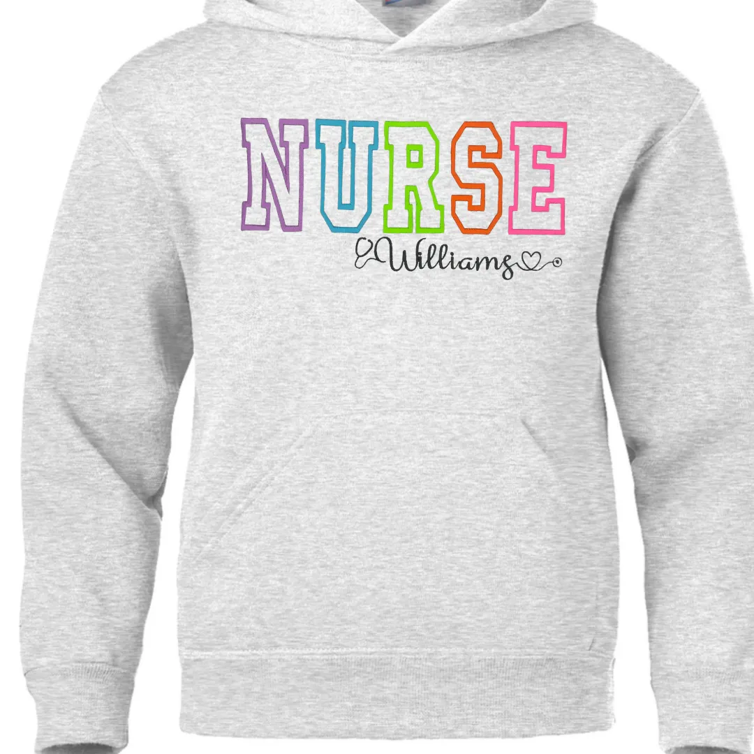 Adult Hoodie (w/ drawstrings) - Nurse