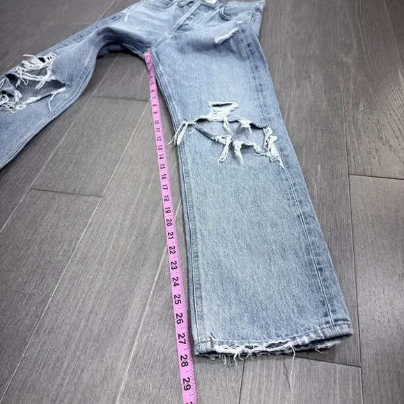 AGOLDE 90s High Rise Loose Fit Jeans Fall Out WashDistressed Denim 23 A069C-811
