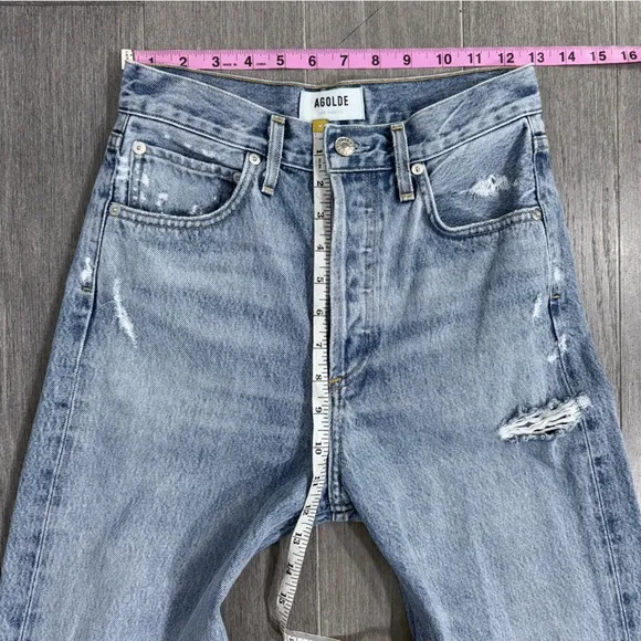 AGOLDE 90s High Rise Loose Fit Jeans Fall Out WashDistressed Denim 23 A069C-811
