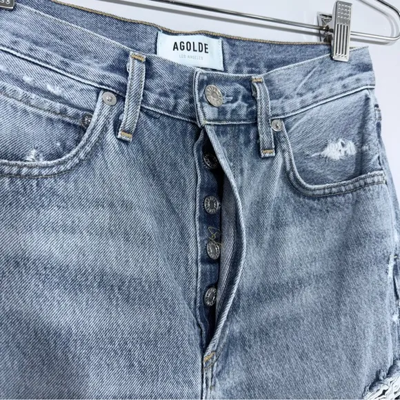 AGOLDE 90s High Rise Loose Fit Jeans Fall Out WashDistressed Denim 23 A069C-811