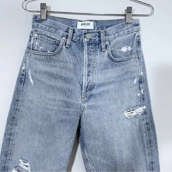 AGOLDE 90s High Rise Loose Fit Jeans Fall Out WashDistressed Denim 23 A069C-811