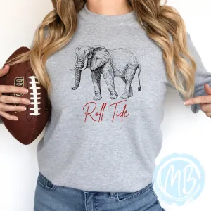 Alabama Elephant Adult Sweatshirt