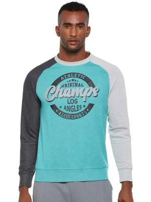 Alcis Mens Blue Sweat Shirt 146MSS219