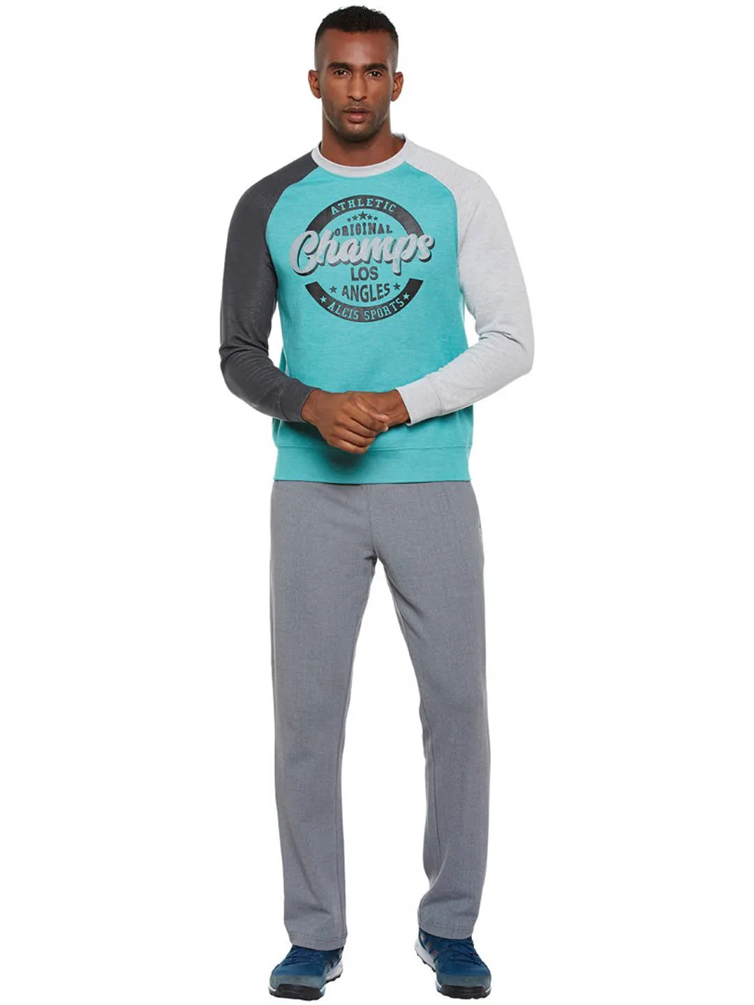 Alcis Mens Blue Sweat Shirt 146MSS219