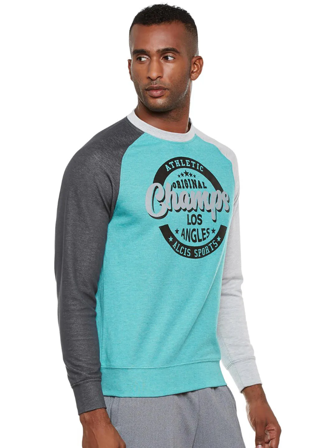 Alcis Mens Blue Sweat Shirt 146MSS219
