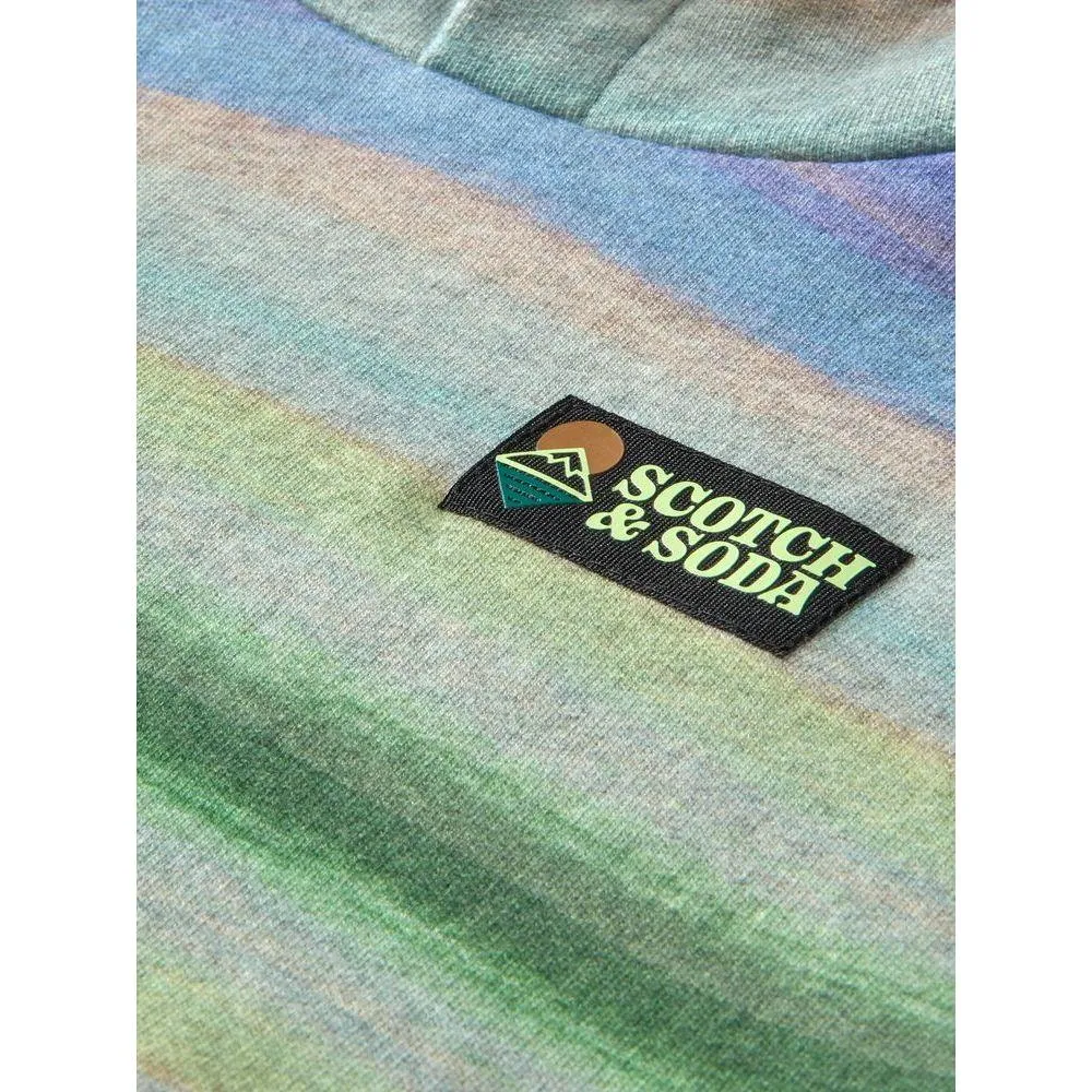 All-Over Printed Gradient Sweatshort
