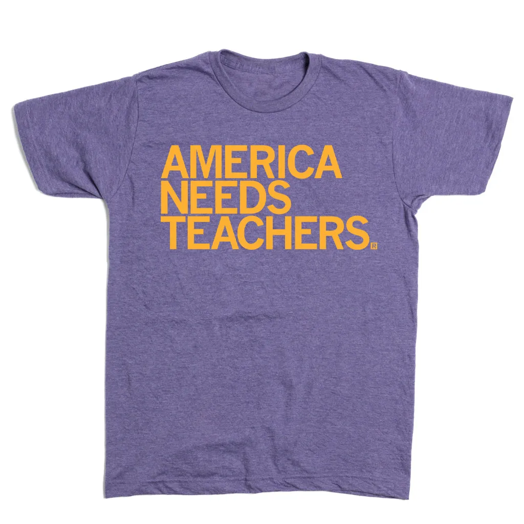 America Needs Teachers Purple