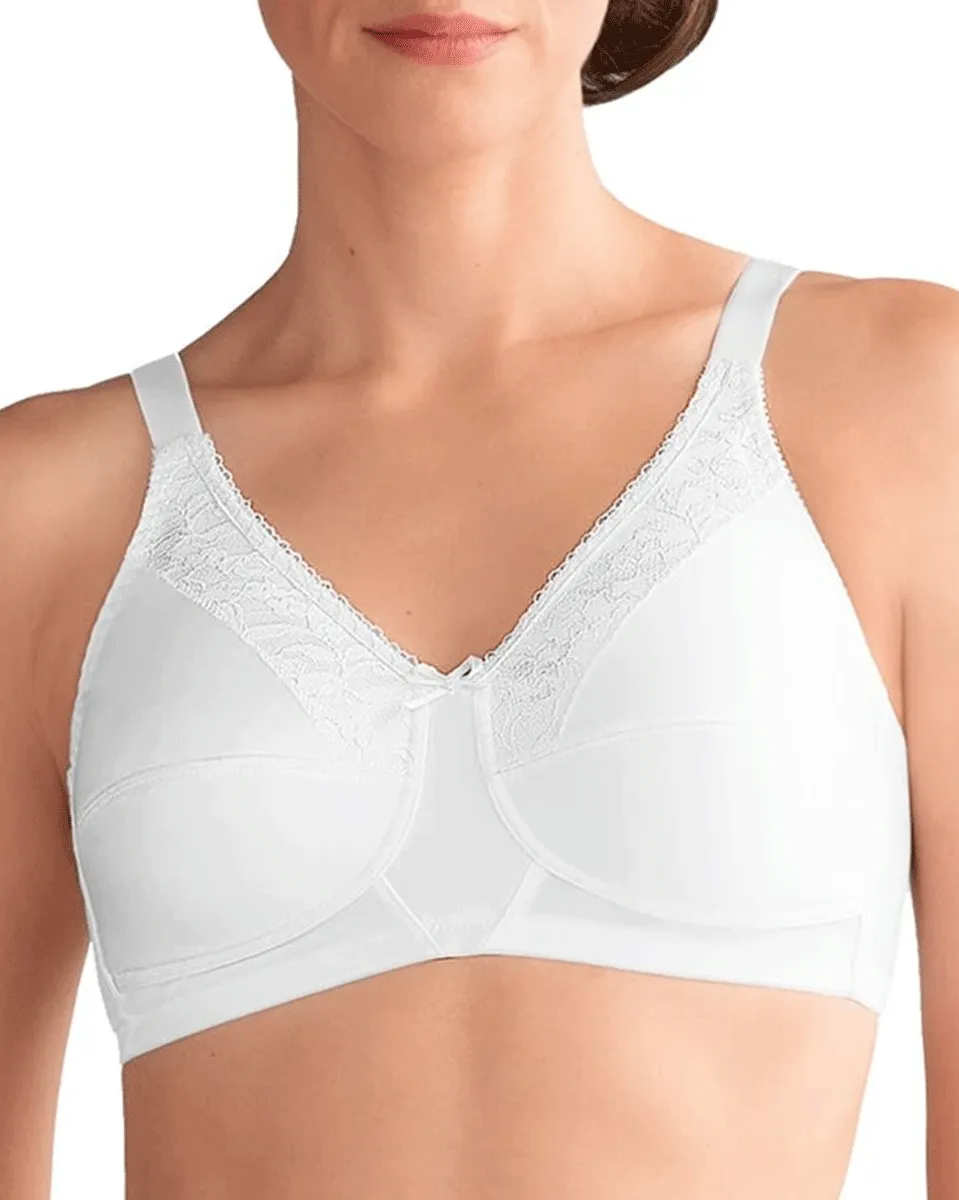 Amoena Nancy Wire-Free Bra - White