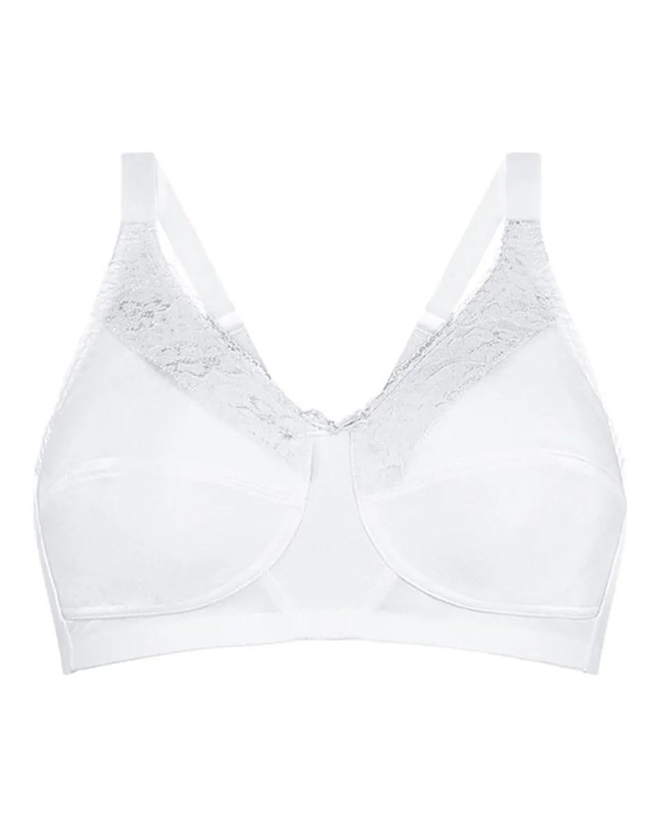 Amoena Nancy Wire-Free Bra - White