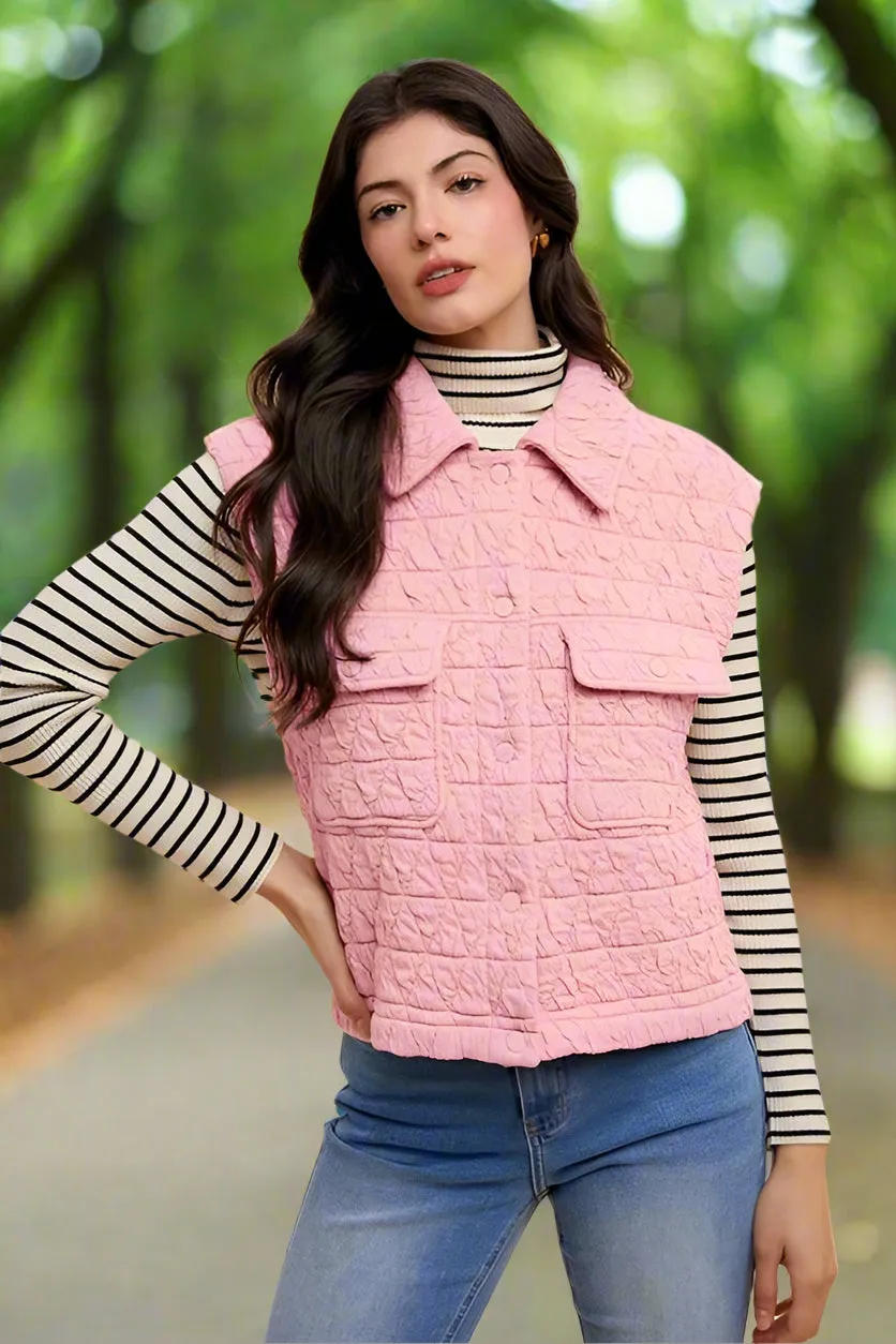 Annie Wear Women's Quilted Snap Vest Coat | Stylish and Versatile Outerwear