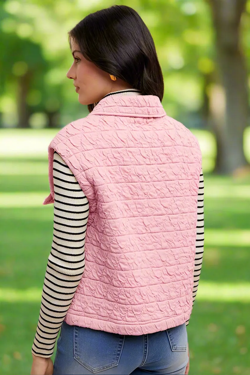 Annie Wear Women's Quilted Snap Vest Coat | Stylish and Versatile Outerwear