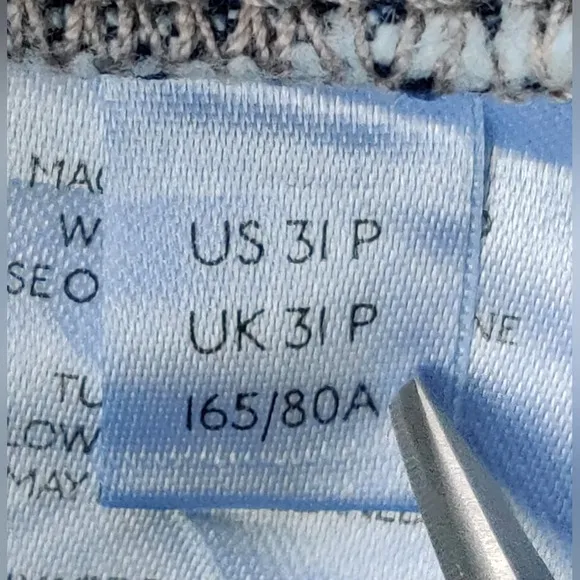 ANTHROPOLOGIE Pilcro and the Letterpress High Rise Slim Blue Jeans 31