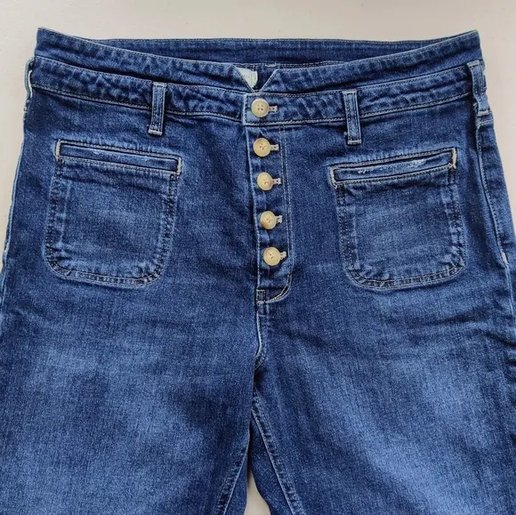ANTHROPOLOGIE Pilcro and the Letterpress High Rise Slim Blue Jeans 31