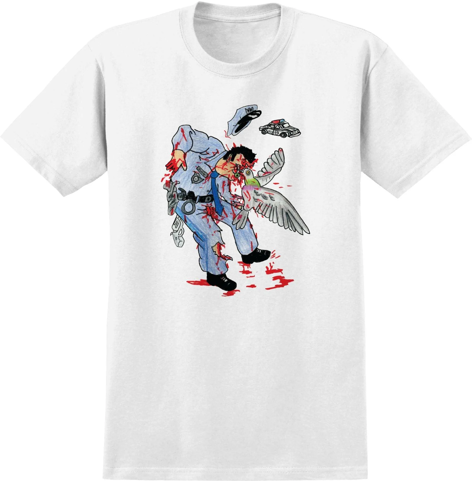 ANTIHERO Pigeon Attack Tee White