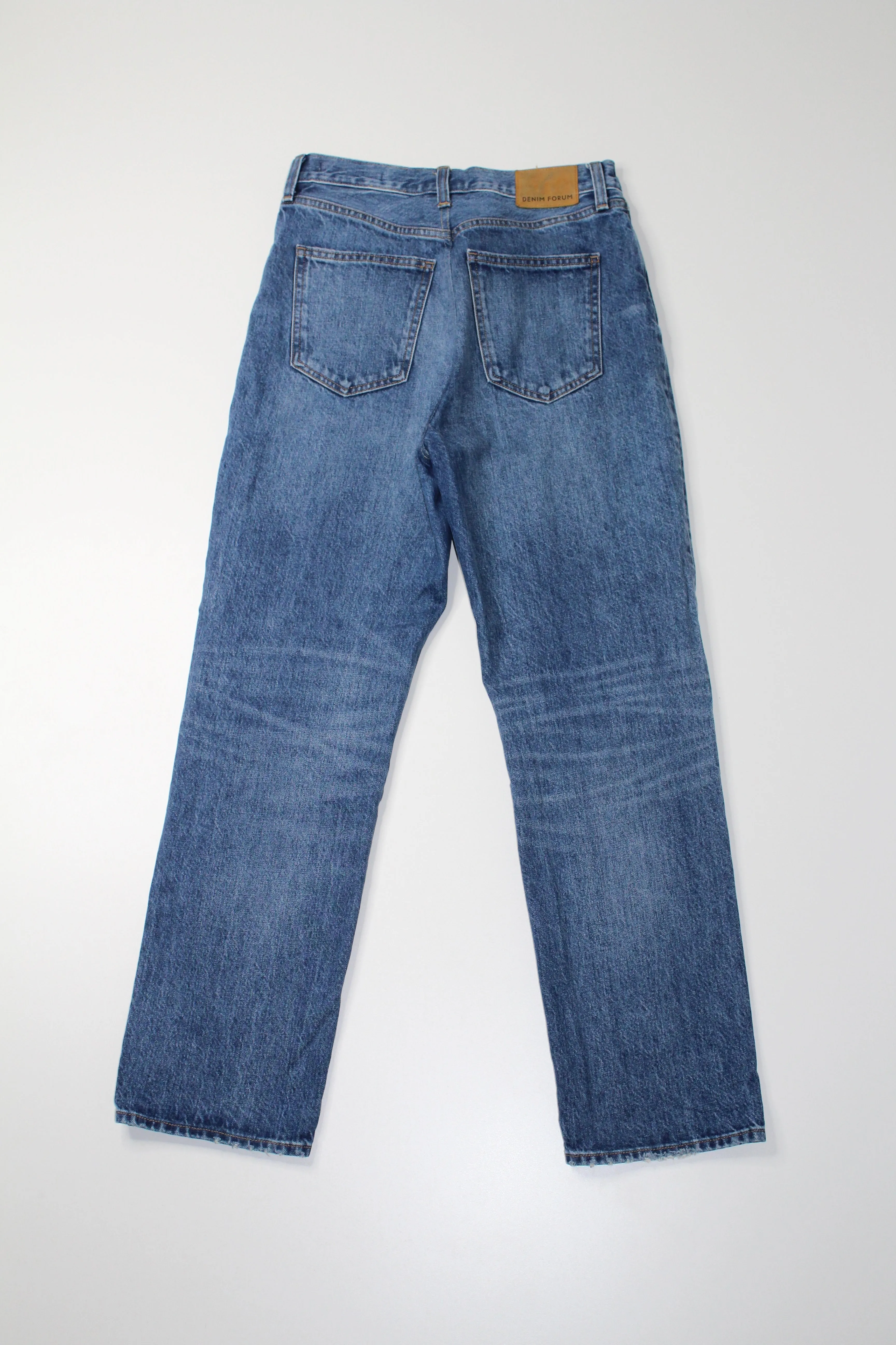 Aritzia denim forum the joni high rise loose jeans, size 27 (28”)
