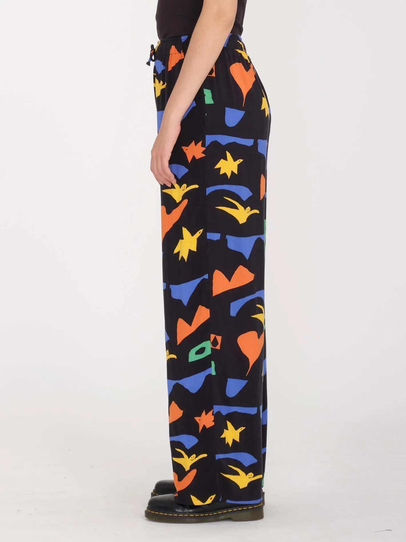 Arthur Longo Elastic Waist Hose - BLACK