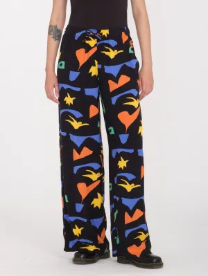 Arthur Longo Elastic Waist Hose - BLACK