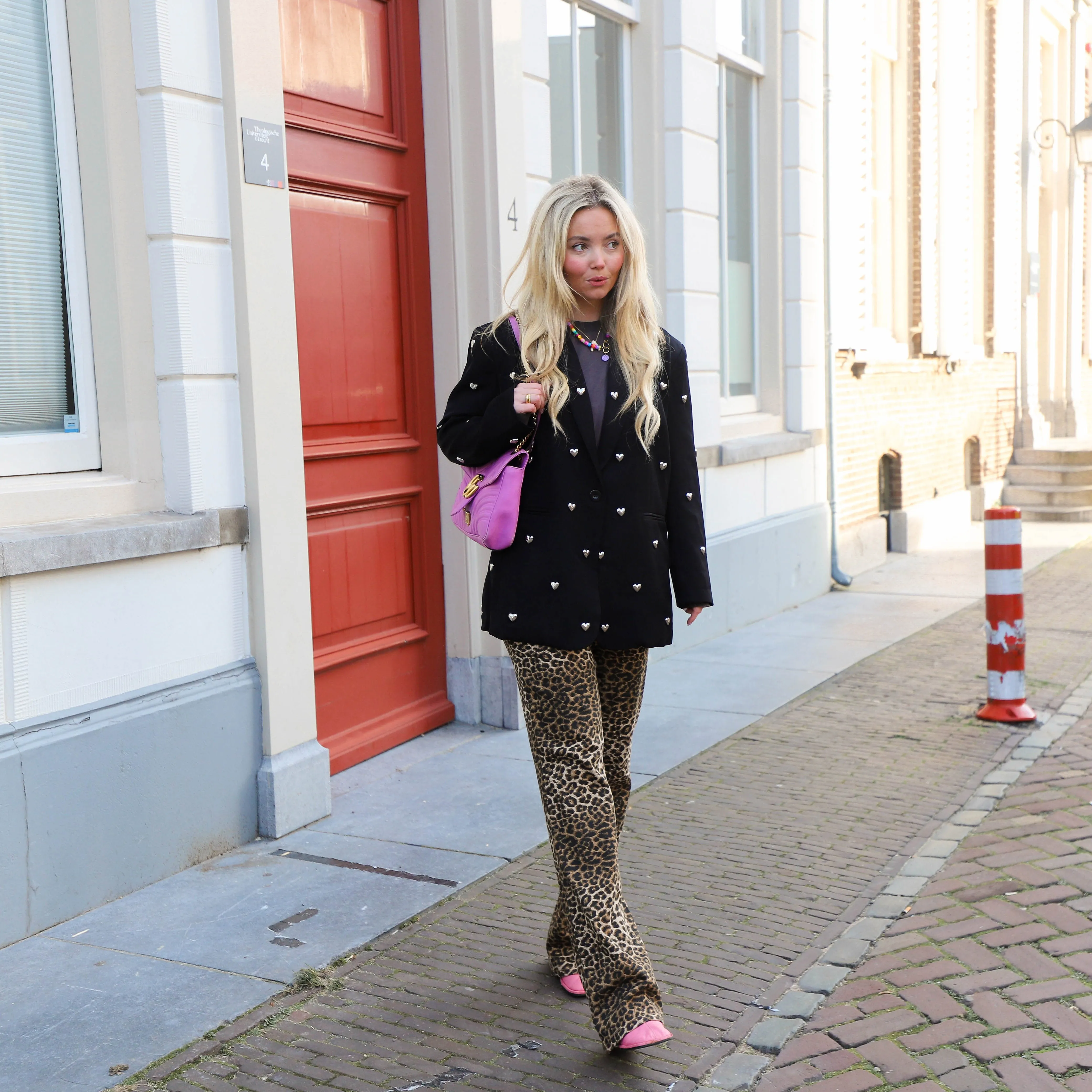 Astrid flared jeans black leo