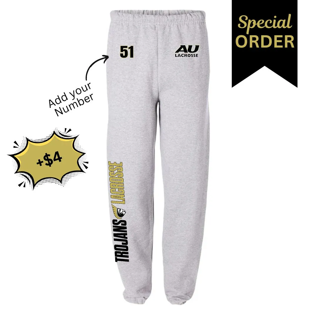 AU Trojans Lacrosse Sweatpants - No Pockets