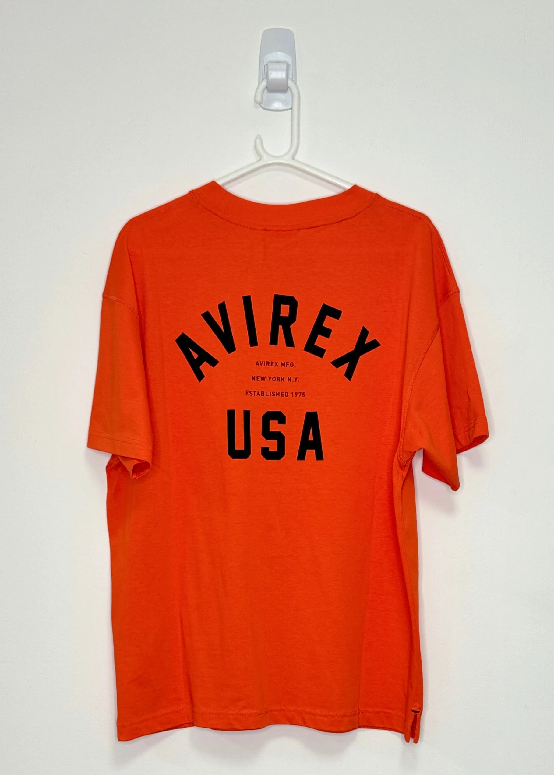 AVIREX Enlist T-Shirt (ORANGE/BLACK)