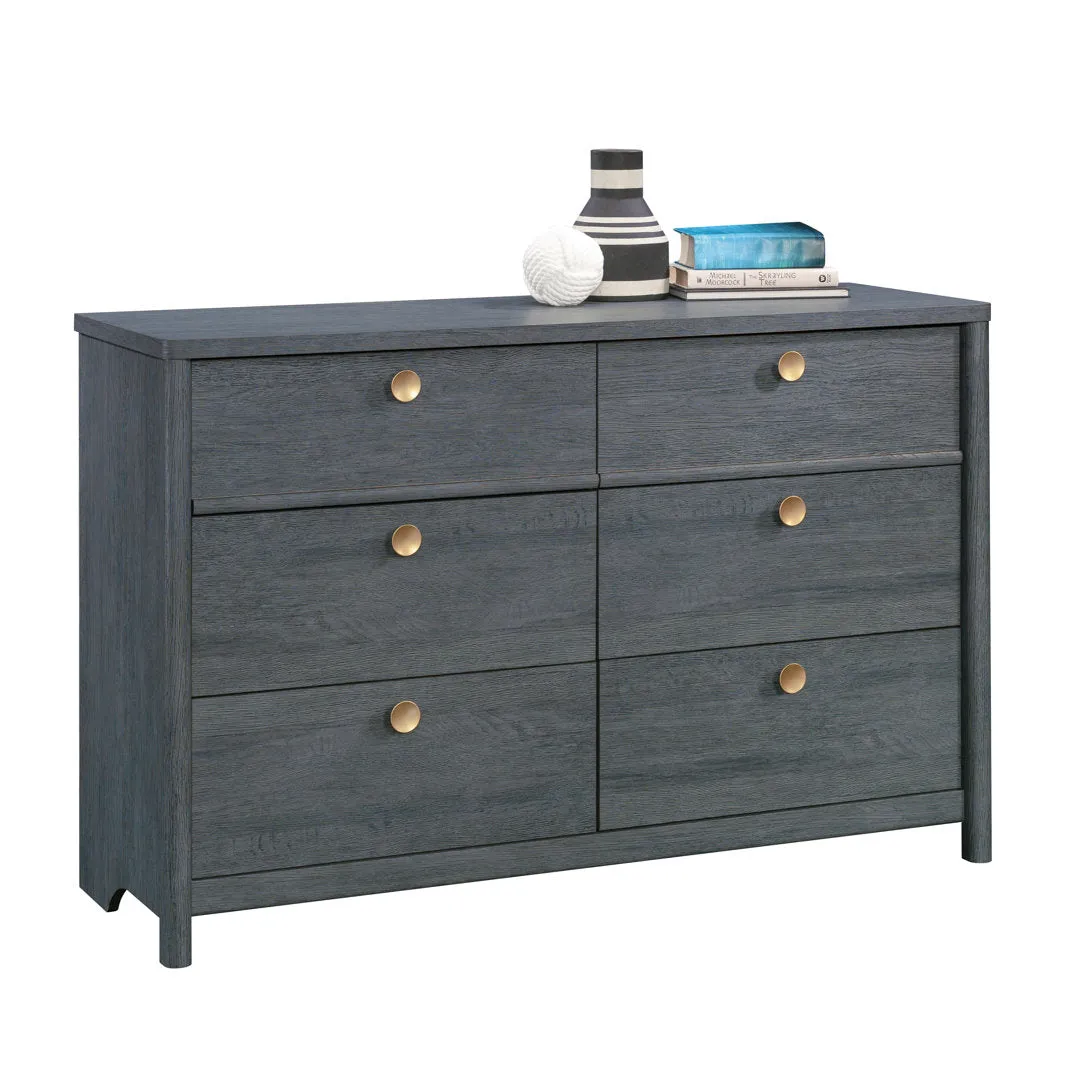 Ayva 6 Drawer 50.95" W Double Dresser Sand & Stable™ Color: Denim Oak