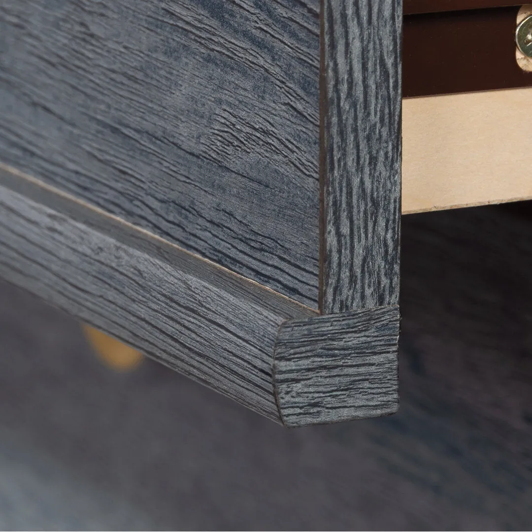 Ayva 6 Drawer 50.95" W Double Dresser Sand & Stable™ Color: Denim Oak
