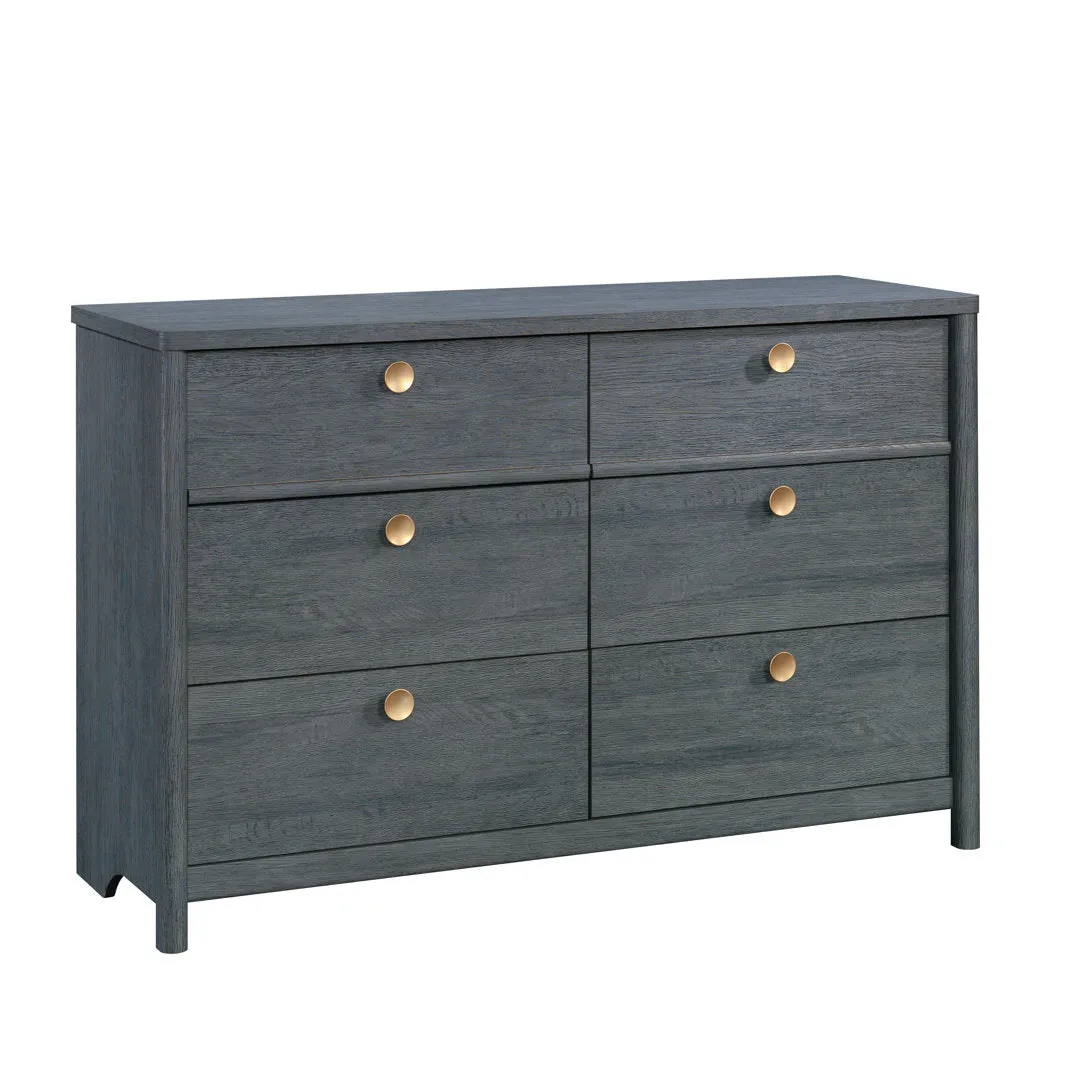 Ayva 6 Drawer 50.95" W Double Dresser Sand & Stable™ Color: Denim Oak
