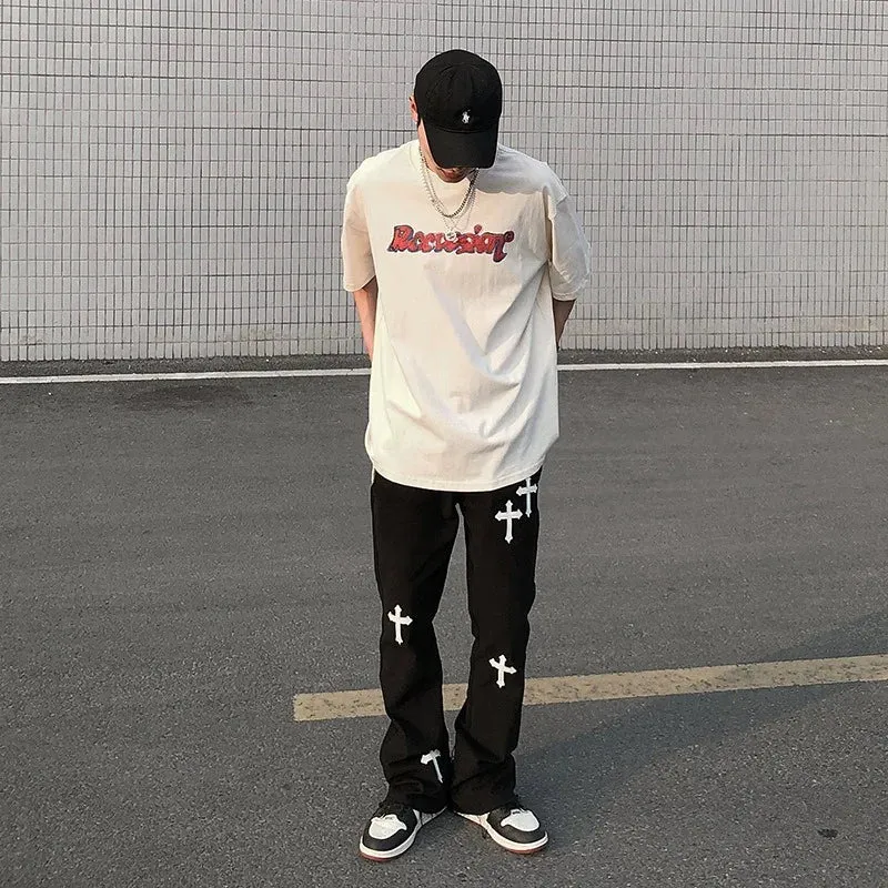 Basic Loose Cross Jeans