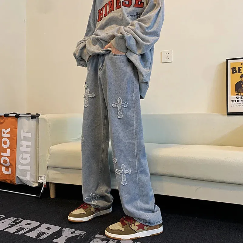 Basic Loose Cross Jeans