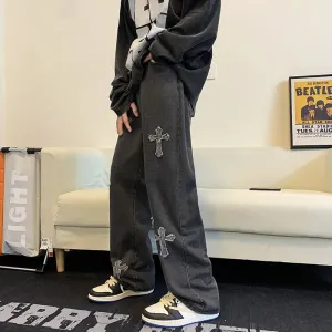 Basic Loose Cross Jeans