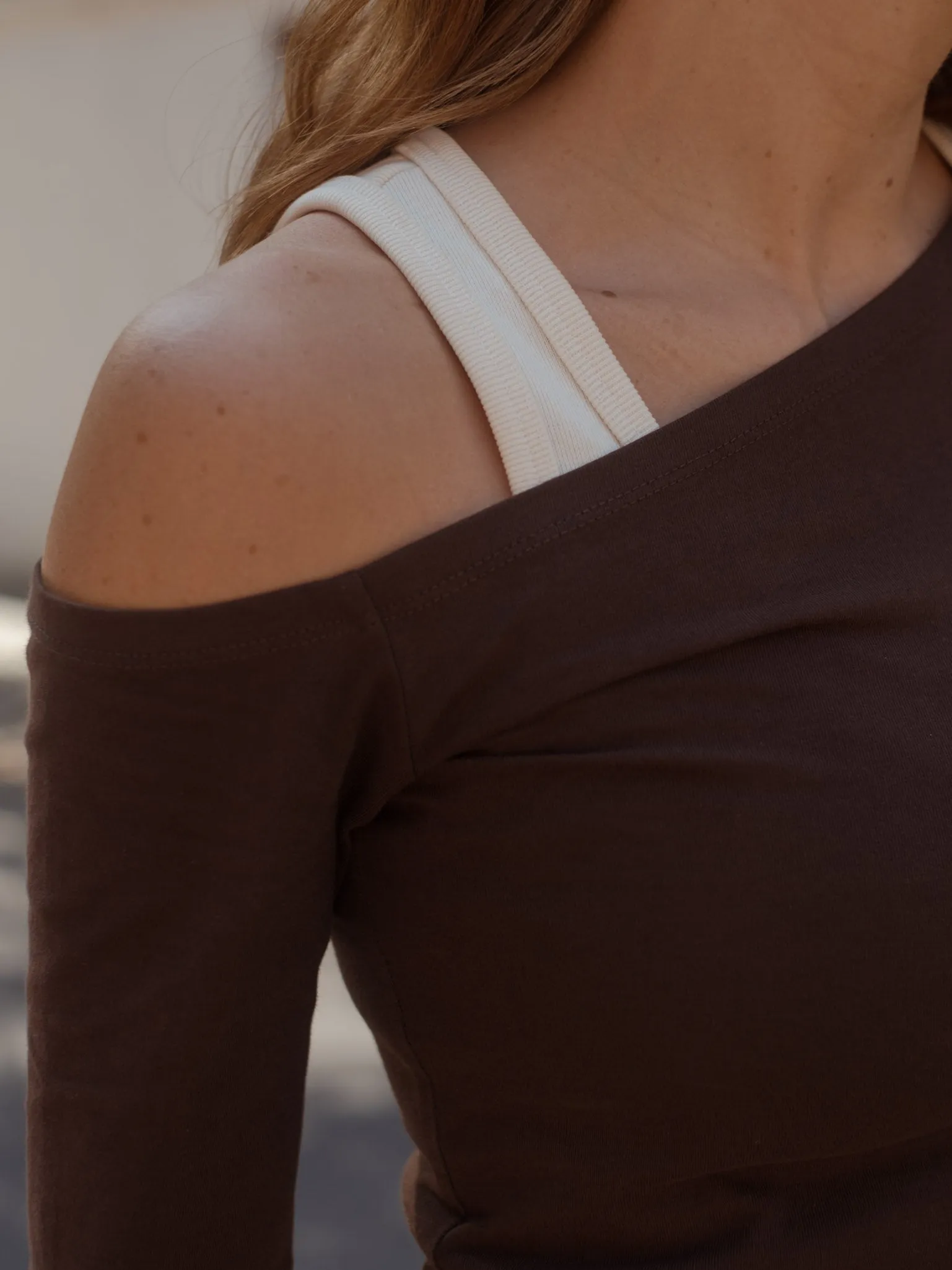 BASIC RIB TANK TOP - CREAMY