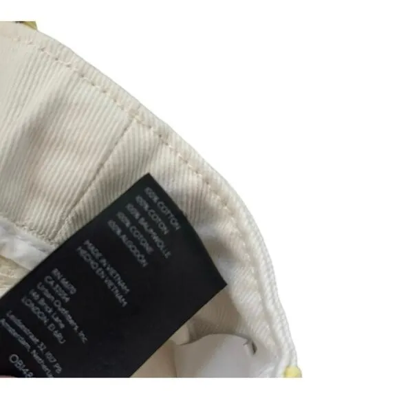 BDG Urban Outfitters High&amp;Wide Yellow/White Colorblock Jeans