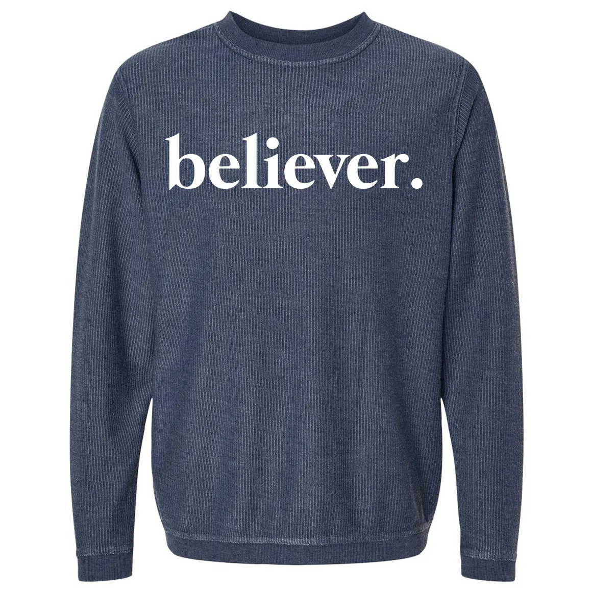 Believer Corded Crewneck Pullover