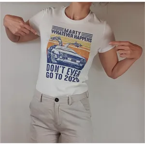 Bella   Canvas pre-owned funny top 'Marty whatever happens: don't go to 2020' size S