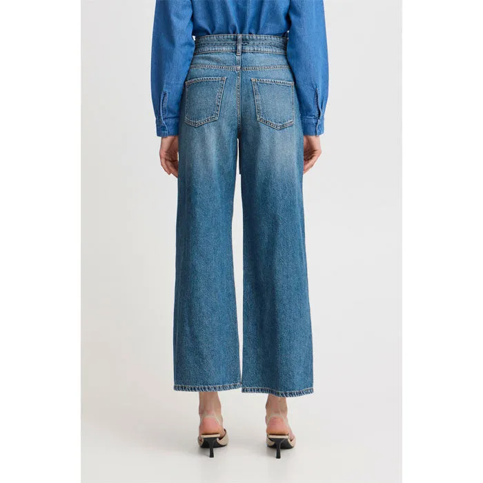 Belt-Jeans «Kimu» in blau von b.young