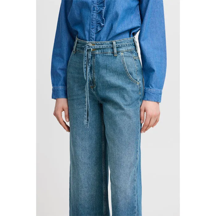 Belt-Jeans «Kimu» in blau von b.young