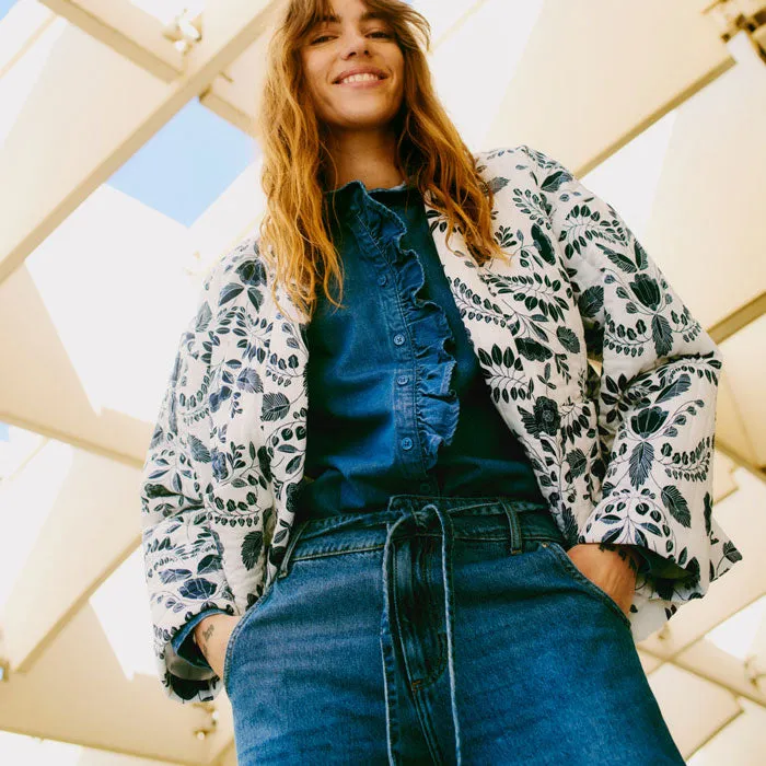 Belt-Jeans «Kimu» in blau von b.young