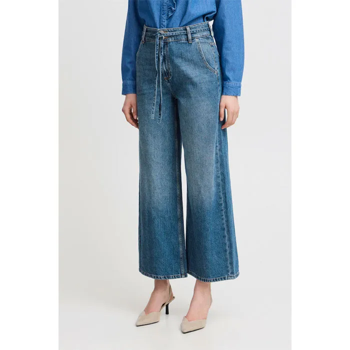 Belt-Jeans «Kimu» in blau von b.young