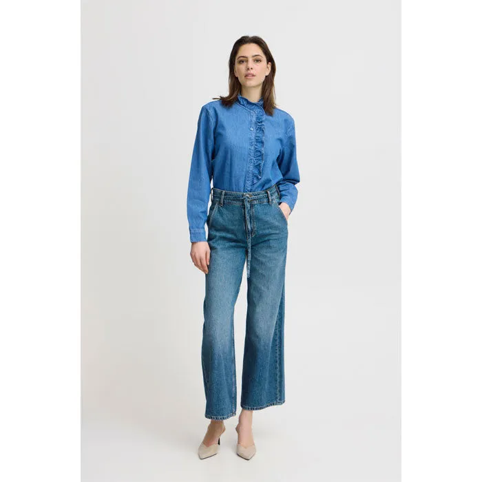 Belt-Jeans «Kimu» in blau von b.young