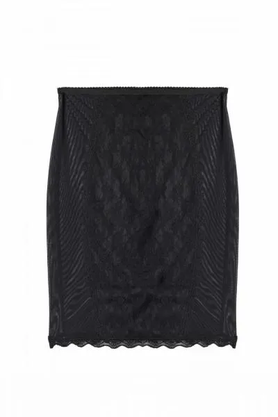 Bettie Page Lace Lingerie Skirt - Black -