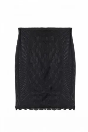 Bettie Page Lace Lingerie Skirt - Black -