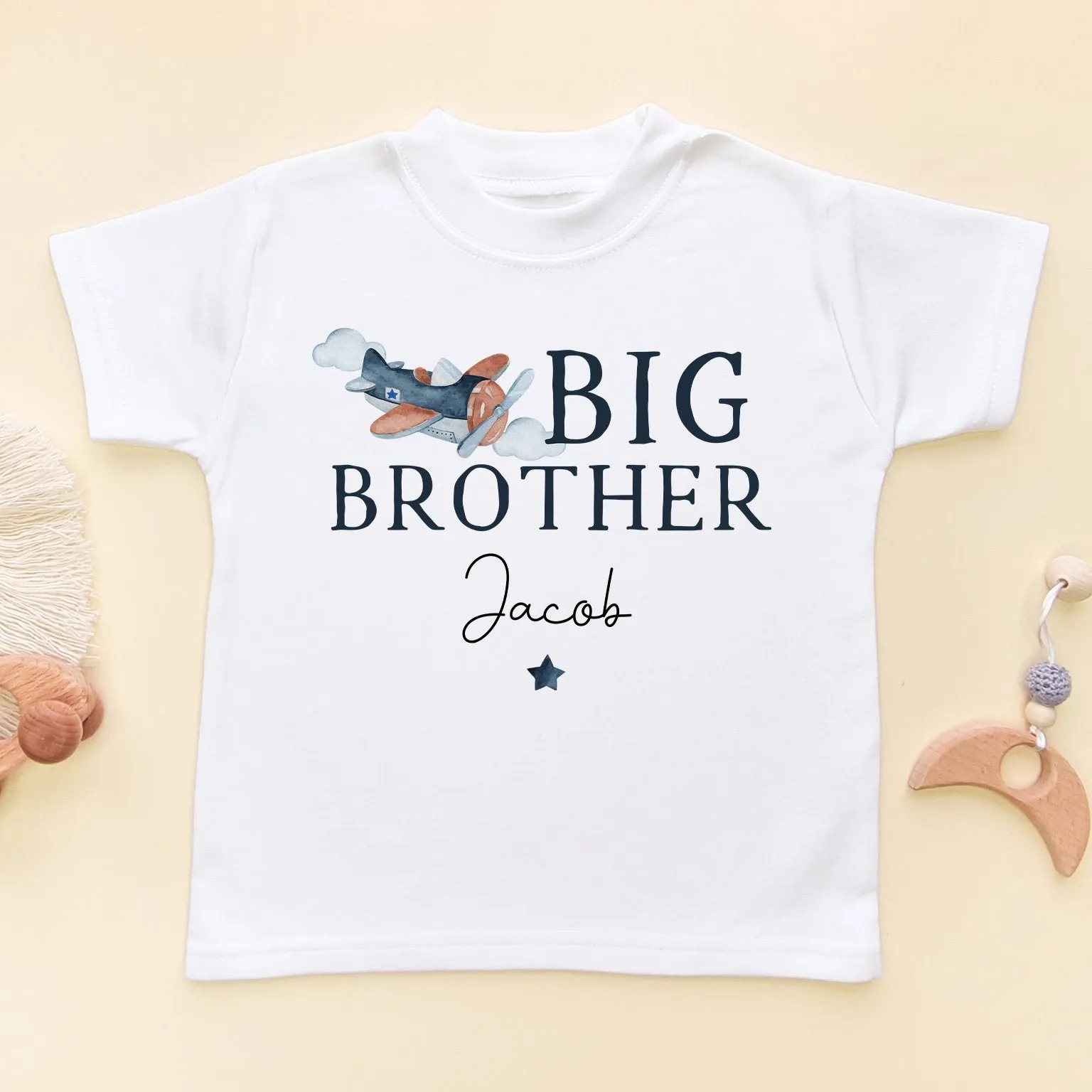 Big Brother Airplane Personalised Toddler & Kids T Shirt